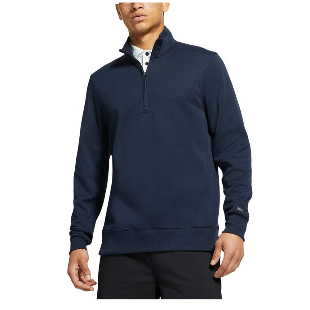 Nike Performance Navy Dri Fit Player Half Zip Pullover Size L